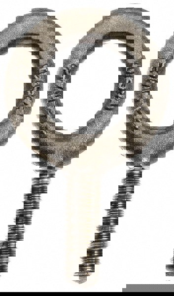 Fixed Lifting Eye Bolt: Without Shoulder, 3,200 lb Capacity, 9/16-12 Thread, Grade C-1035 Forged Steel